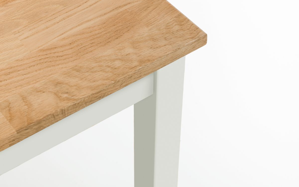 Coxmoor Square Dining Table (75cm D x 75cm W x 75cm H) - Available in Oak or Ivory & Oak - Chair Option