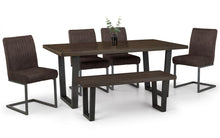 Load image into Gallery viewer, Brooklyn Dining Table - Dark Oak - 98cm D x 180cm W x 76cm H
