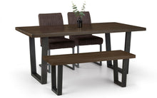 Load image into Gallery viewer, Brooklyn Dining Table - Dark Oak - 98cm D x 180cm W x 76cm H
