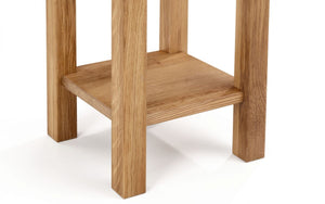 Coxmoor Tall Narrow Side Table - Available in Oak or Ivory & Oak