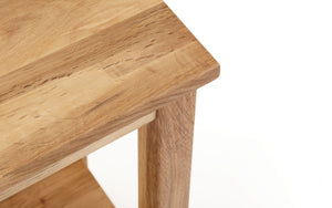 Coxmoor Tall Narrow Side Table - Available in Oak or Ivory & Oak