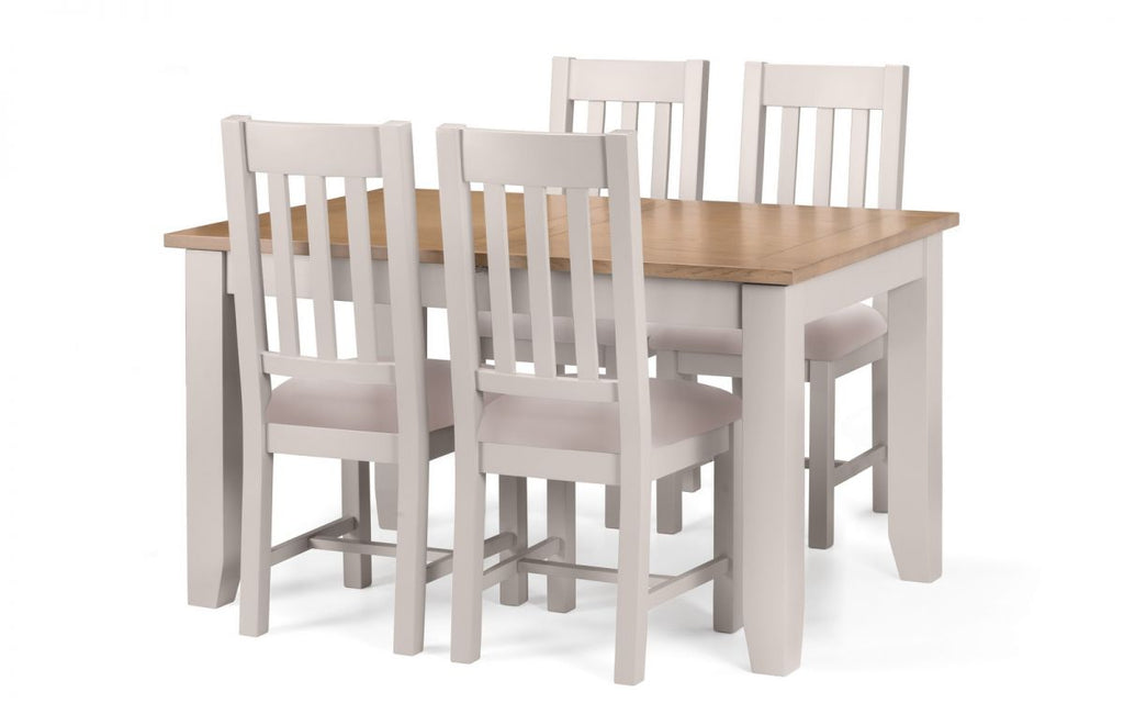 Richmond Extending Dining Table - Elephant Grey - 140cm (x40) D x 90cm W x 78cm H