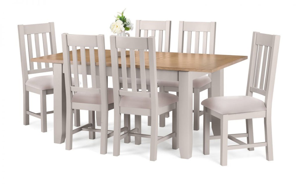 Richmond Extending Dining Table - Elephant Grey - 140cm (x40) D x 90cm W x 78cm H