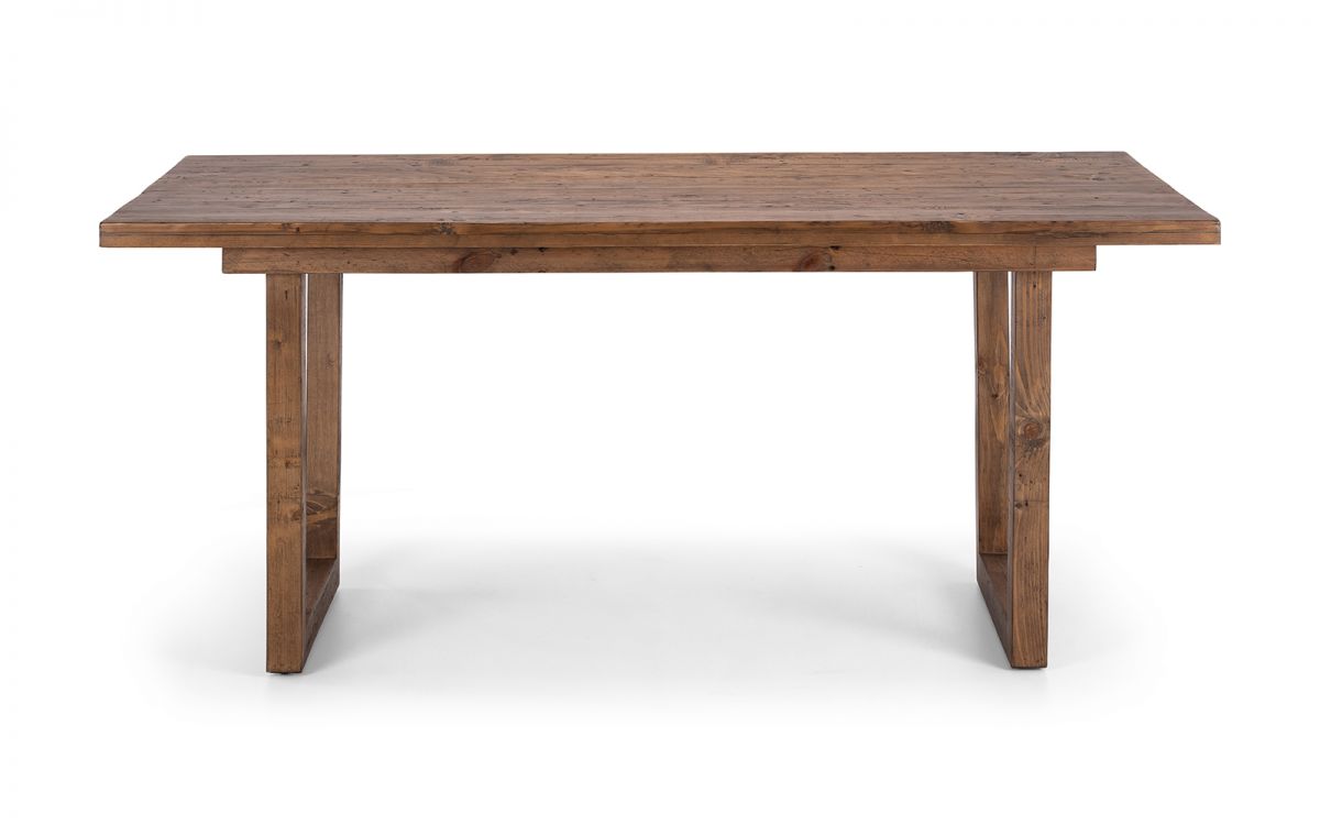 Woburn Rustic Dining Table With Optional Bench - RECYCLED/RECLAIMED Pine - Colour Cashew