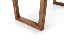 Load image into Gallery viewer, Woburn Rustic Dining Table With Optional Bench - RECYCLED/RECLAIMED Pine - Colour Cashew
