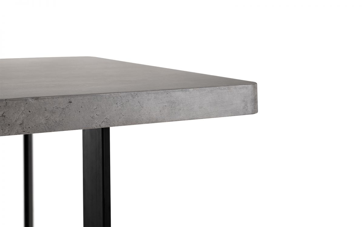 Stylish Miller Concrete Finish Dining Table - 160x90 - With Optional Chairs or Bench