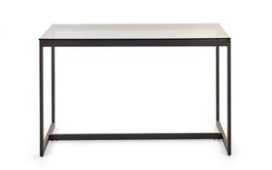 Chicago Dining Table - Smoked Glass - 80cm D x 120cm W x 75cm H