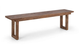 Woburn Rustic Dining Table With Optional Bench - RECYCLED/RECLAIMED Pine - Colour Cashew