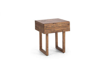 Load image into Gallery viewer, Woburn Rustic 1 Drawer Lamp/Bedside Table - RECYCLED/RECLAIMED Pine - Colour Cashew
