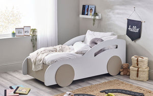 Kids Atlantis Car Bed - White - Optional Mattress