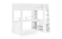 Load image into Gallery viewer, Kids Blaze Gaming Highsleeper - Available in All White or Black And Pale Wood - Optional Mattress
