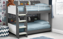 Load image into Gallery viewer, Kids Domino Bunk - Charcoal &amp; White, Anthracite, All White or Sonoma Oak - Optional Mattress
