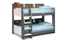 Load image into Gallery viewer, Kids Domino Bunk - Charcoal &amp; White, Anthracite, All White or Sonoma Oak - Optional Mattress
