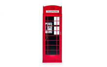 Load image into Gallery viewer, London Telephone Box Wardrobe - 56cm D x 65cm W x 190cm H
