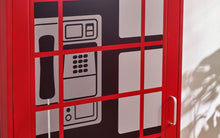 Load image into Gallery viewer, London Telephone Box Wardrobe - 56cm D x 65cm W x 190cm H
