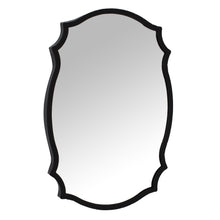 Load image into Gallery viewer, Matt Black Ornate Curved Mirror
