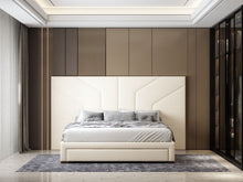 Load image into Gallery viewer, Gianni Cream Wide Hotel Bed With Drawers - Available in Double &amp; KingSize
