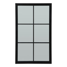 Load image into Gallery viewer, Black Wood Large Window Mirror
