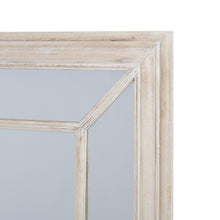 Load image into Gallery viewer, Large Washed Wood Framed Window Mirror
