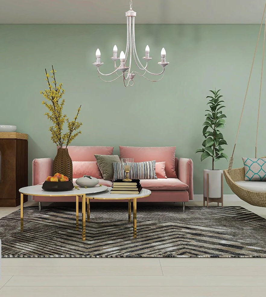 Orion Gold Brushed White Rice Minimalist Arm Candle Ceiling Chandelier Light - Wall Light Option - Available in 3, 5 & 8 Candle