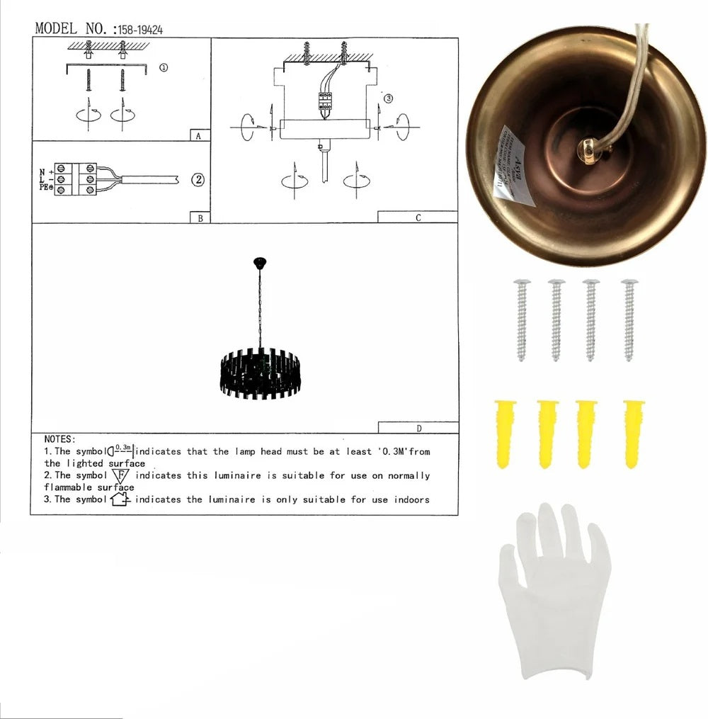 Saturn Coffin Stone Gold Metal Castle Type Chandelier Ceiling Light E14 Round or Island - Round 580 mm.  - Island or Round Shaped - 2 Size Options
