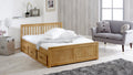 Mision Bed - Available in White, Waxed, Honey, Blue, Grey, Pink - Single(3Ft), Small Double(4Ft), Double(4"6Ft) or Kingsize (5Ft)
