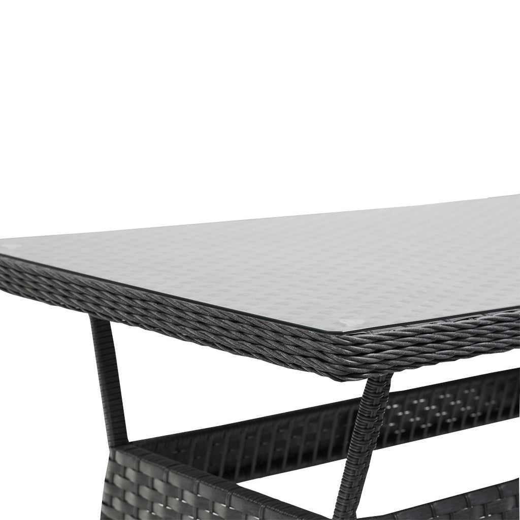 Outdoor - Stylish Rattan Table Grey
