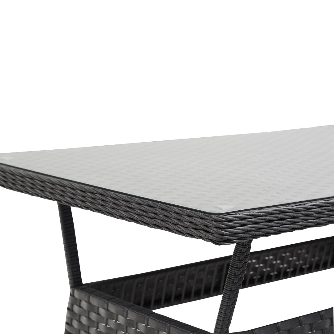 Outdoor - Stylish Rattan Table Grey