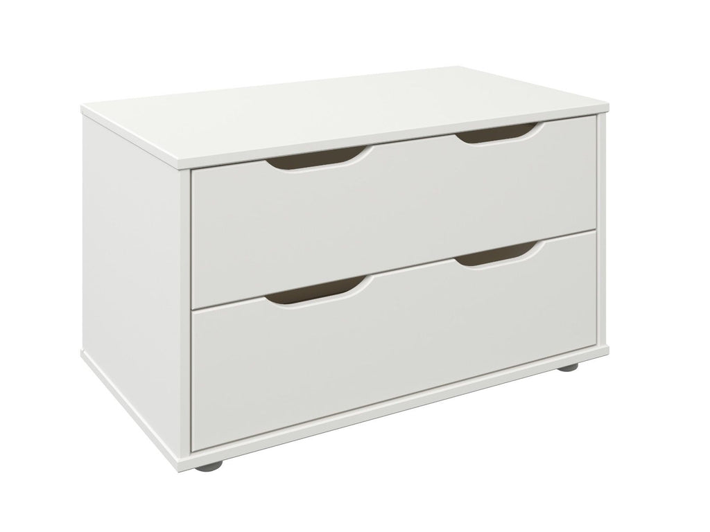 Noomi Solid Wood Shorty Midsleeper - White