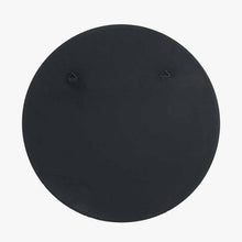 Load image into Gallery viewer, Black Metal Slim Frame Round Wall Mirror Large
