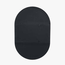 Load image into Gallery viewer, Oblong Black Metal Slim Frame Oval Wall Mirror
