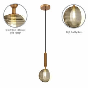 Uranus Chandelier Ceiling Light Pyramid Smoky Glass Gold Body 10xG9 - Minimal Striped Reeded Clear-Opal Globe Wall Light or a Beautiful Single Orb Ceiling LightAvailable