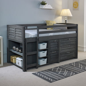 Comfy Mid Storage Sleeper - Grey - Right Hand or Left Hand Ladder Option