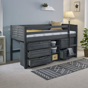 Comfy Mid Storage Sleeper - Grey - Right Hand or Left Hand Ladder Option