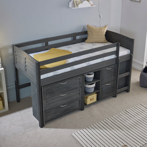 Comfy Mid Storage Sleeper - Grey - Right Hand or Left Hand Ladder Option