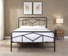 Load image into Gallery viewer, AXTON Metal Bed - Sand Blast Black Or Antique Bronze Finish
