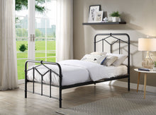 Load image into Gallery viewer, AXTON Metal Bed - Sand Blast Black Or Antique Bronze Finish
