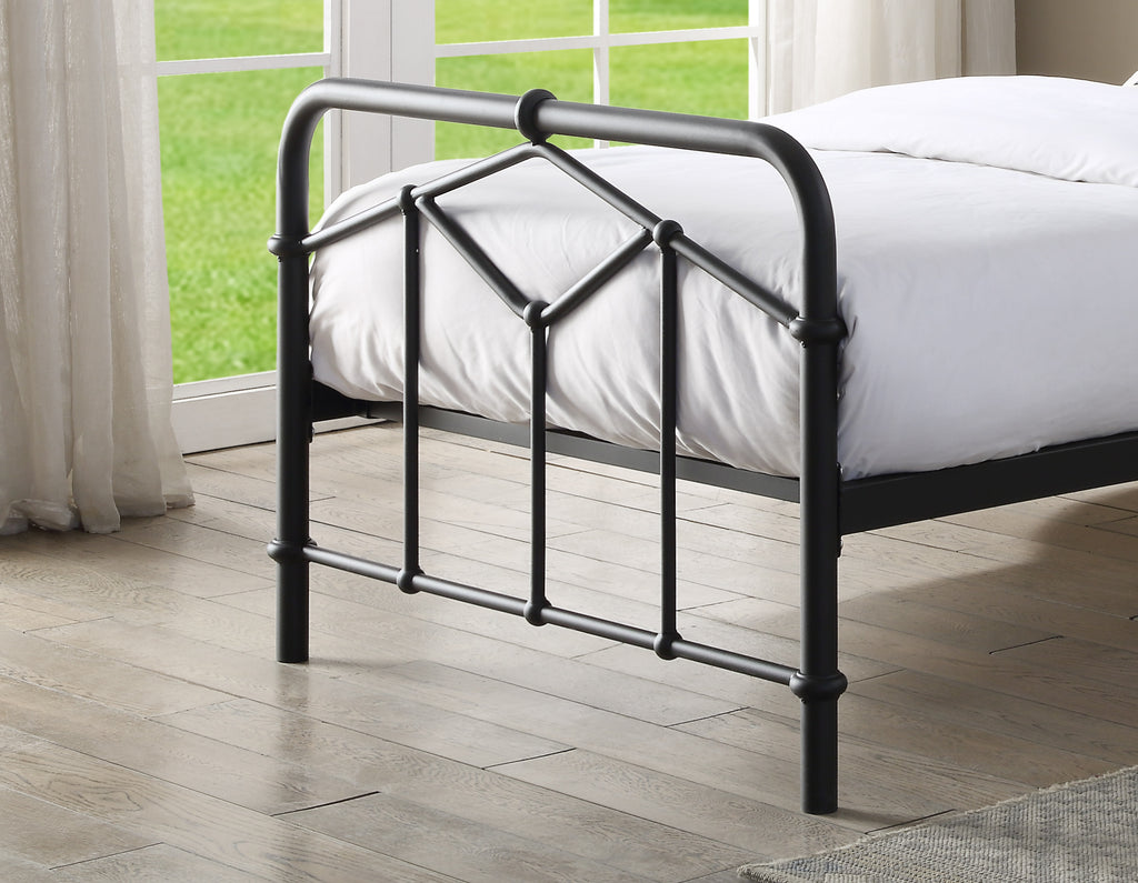 AXTON Metal Bed - Sand Blast Black Or Antique Bronze Finish - Available in Single, Double & Kingsizes
