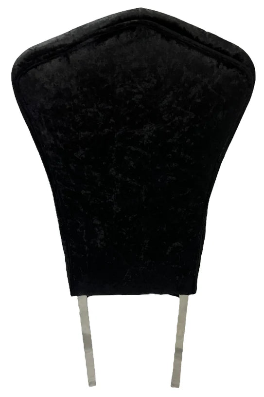 Alice Chair (Chrome Legs) - Available in Black or Dark Grey
