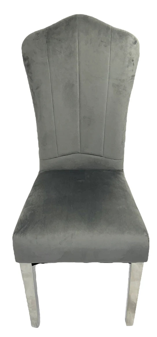 Alice Chair (Chrome Legs) - Available in Black or Dark Grey