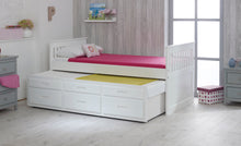 Load image into Gallery viewer, Captains Underbed Bed - Available in White &amp; Waxed - Single(3Ft) (Pull out Bed Underneath)
