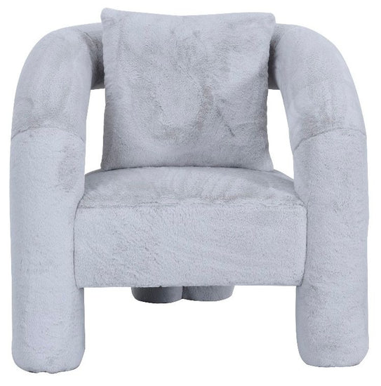 Angel Fluffy Grey Comfort Chair