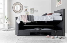Load image into Gallery viewer, Appleton TV Storage Bed - Available in Grey or Slate - Double, KingSize &amp; SuperKing Sizes
