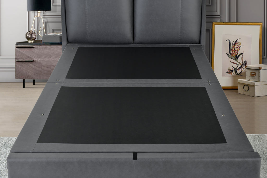 ASHLEIGH Bed Frame - FABRIC / PU Collection - Grey