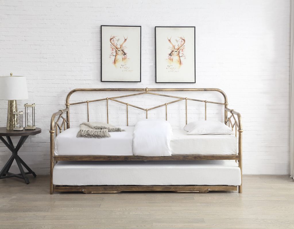AXTON Metal Bed - Sand Blast Black Or Antique Bronze Finish - Available in Single, Double & Kingsizes