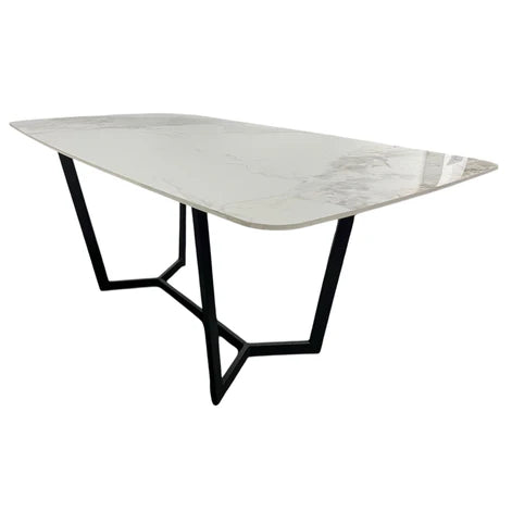 Jessica Ceramic Unique Kata Gold Range - Dining Table (150cm or 180cm) & Matching Coffee Table (120cm) Option