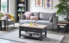 Load image into Gallery viewer, Bordeaux Dark Grey Coffee Table - 60cm D x 100cm W x 50cm H
