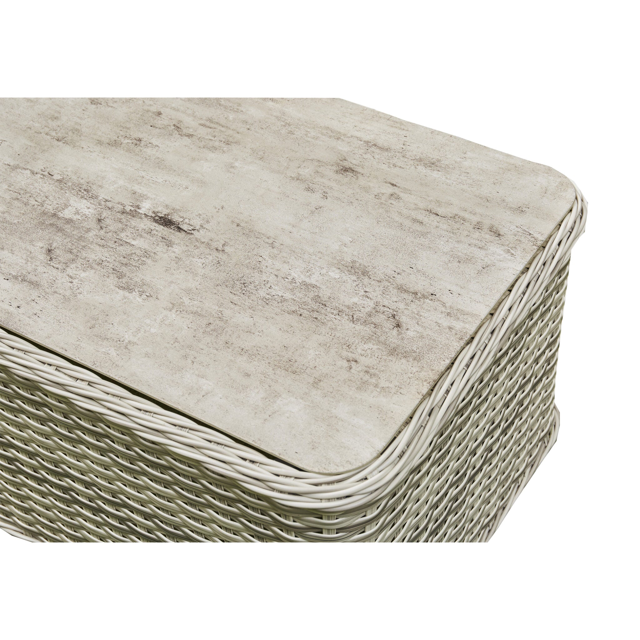 Outdoor - Lounge Set - 3-Seater Sofa, Two Armchairs & a Sleek Design Coffee Table