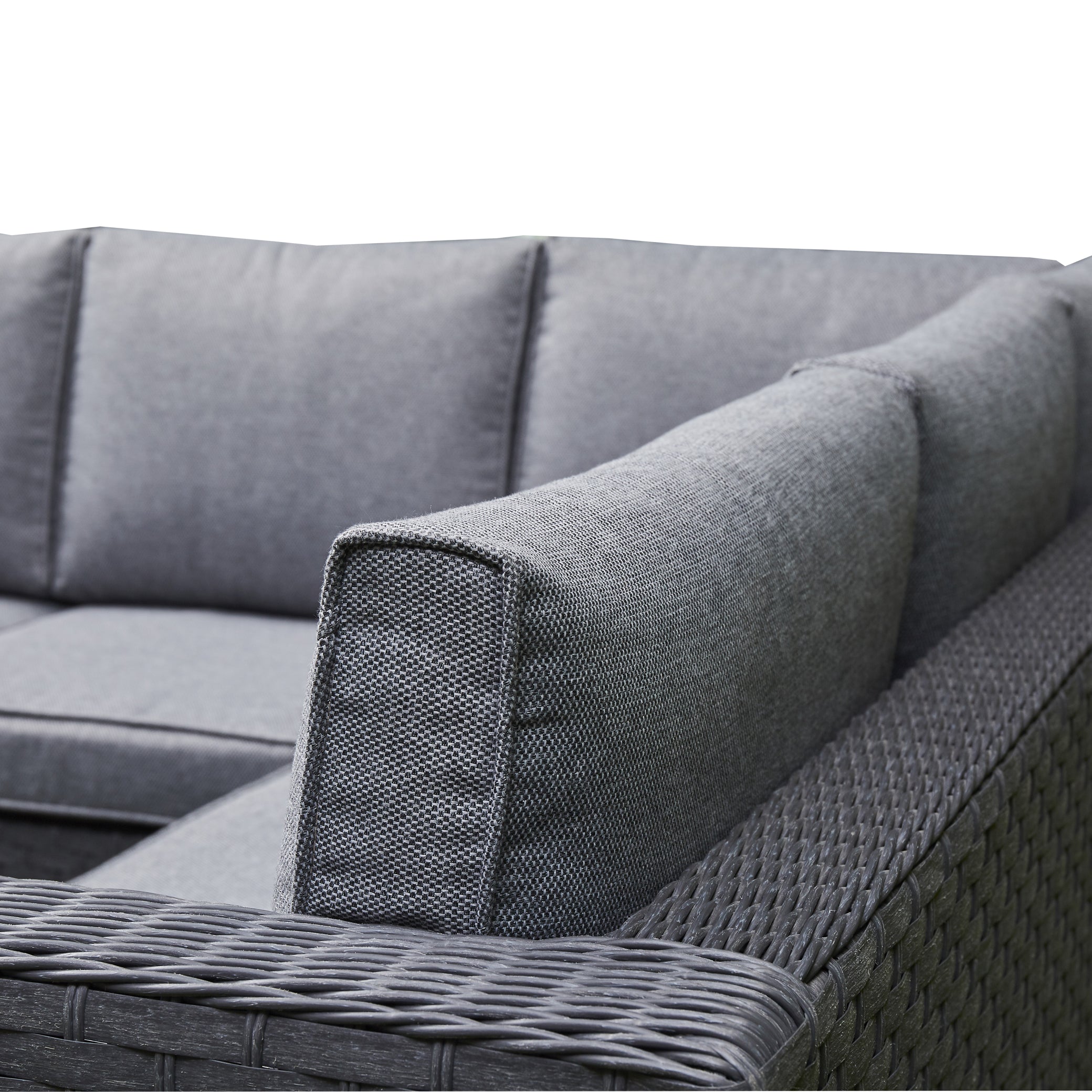 Outdoor - Corner Sofa Set with Ice Bucket - Available in Brown or Grey
