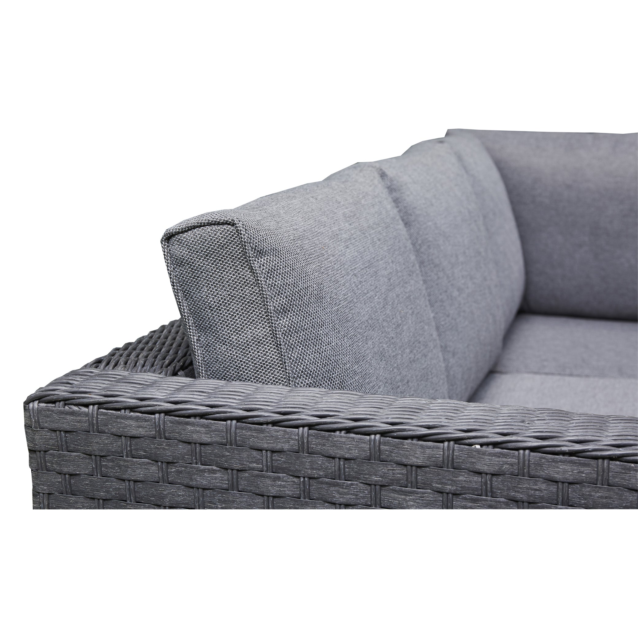 Outdoor - Corner Sofa Set with Ice Bucket - Available in Brown or Grey